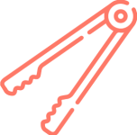 tongs-red